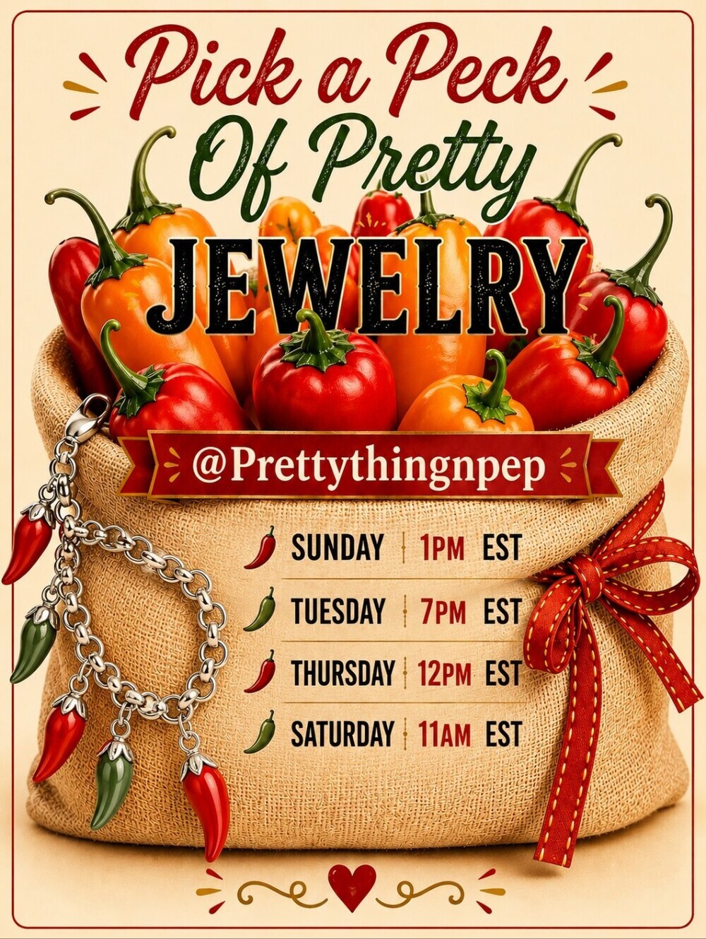 PrettyThingnpep Is Having A Live Jewelry Variety Show!!